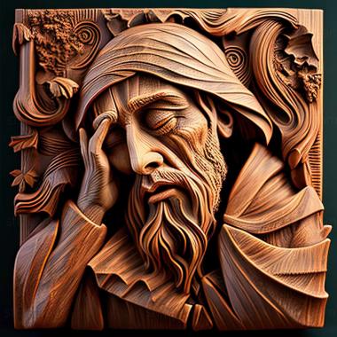 3D model RELIEFCARVED WOODEN (STL)